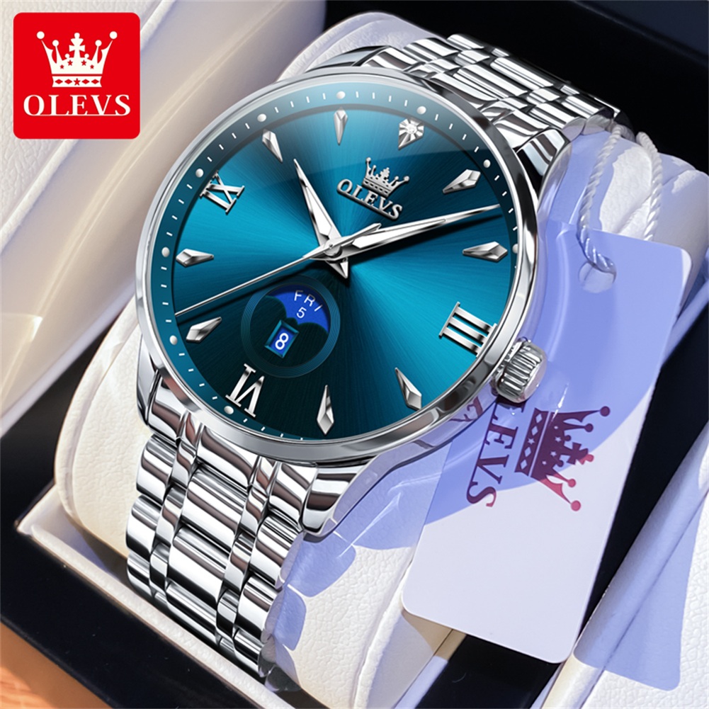 Luxury Quartz Watch Brands - OLEVS Phase de lune montres pour