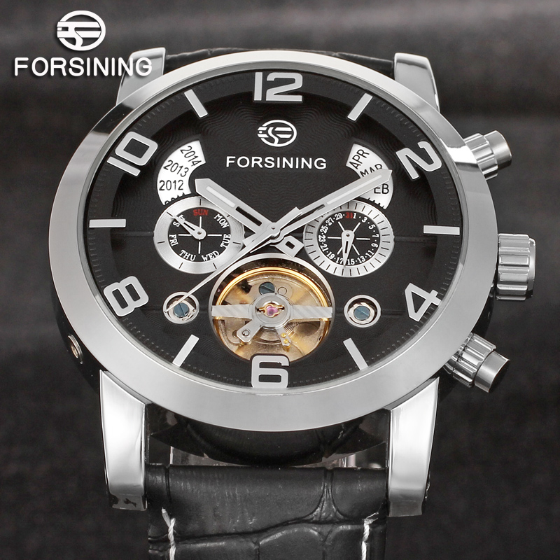 Regulator Display Watch - Forsining mode mécanique hommes montres Tourbillon