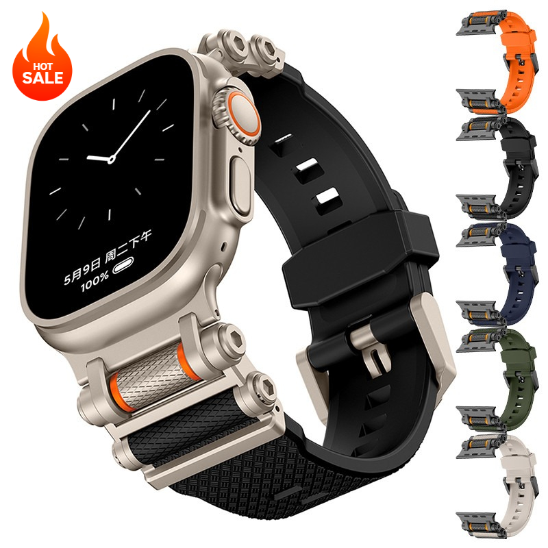 Luxury Watch Rubber Strap - Bracelet de sport en caoutchouc pour