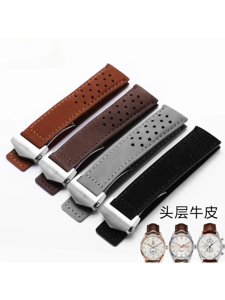 Tag Heuer Is Luxury Watch - Bracelet de montre en cuir véritable