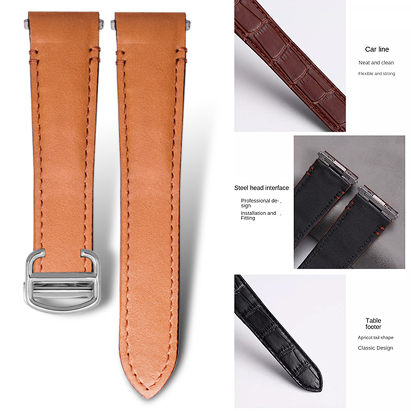 Cartier Watch Santos - Bracelet de montre en cuir de