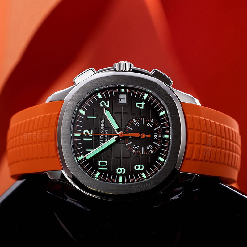 Luxury Watch Rubber Strap - Montre à Quartz pour hommes, mode