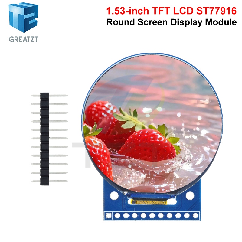 Regulator Display Watch - GREATZT 1/3PCS Écran LCD TFT rond