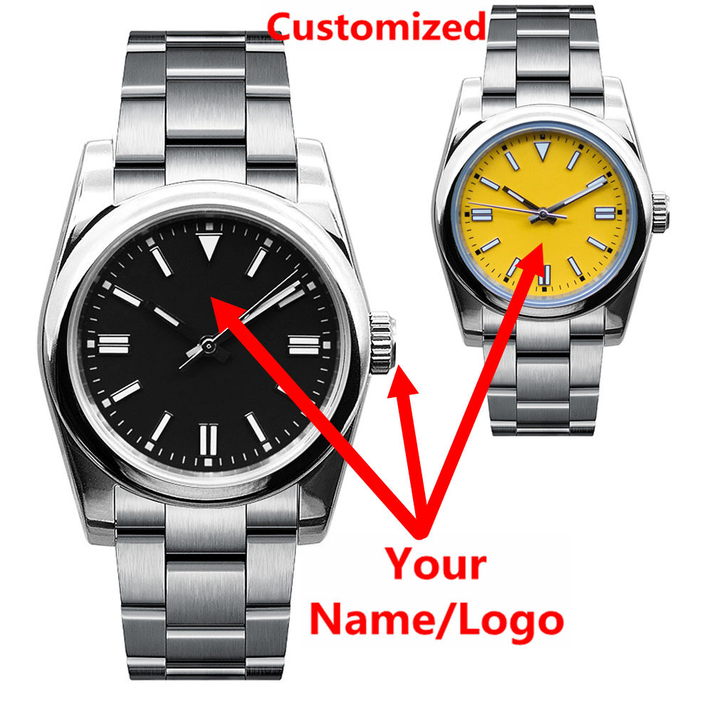 Luxury Watch Exchange - Montre homme personnalisée avec logo, saphir,