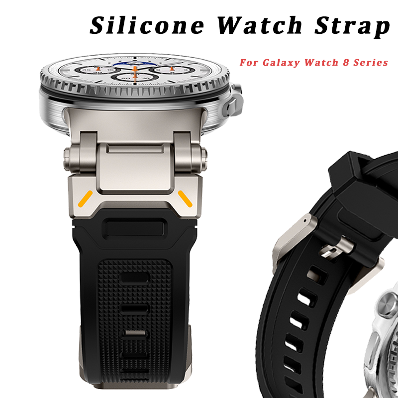 Luxury Watch Rubber Strap - Nouveau Bracelet en caoutchouc pour Samsung
