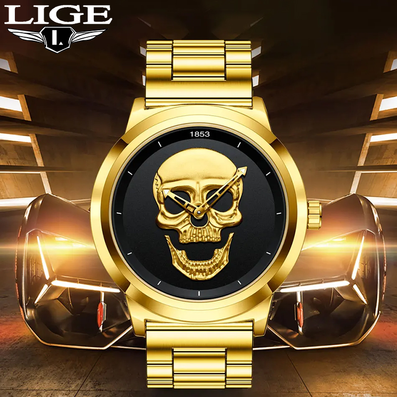 Luxury Watch Organizer For Men - LIGE Top marque de luxe Quartz