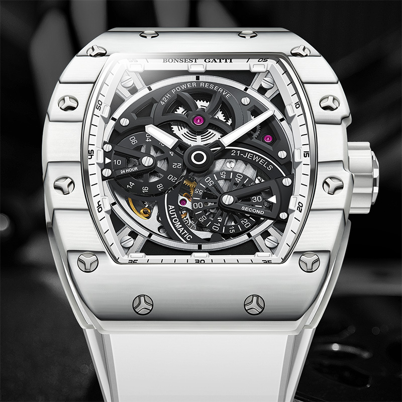 Montre mécanique pour homme BO - Luxury Watch Rubber Strap avis et prix