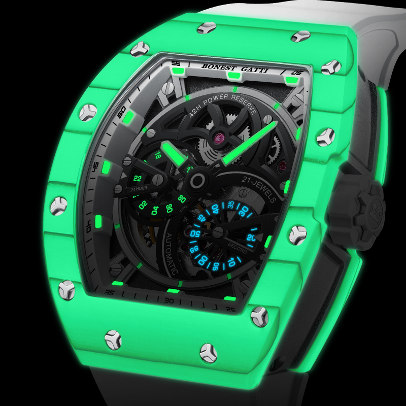 Montre mécanique pour homme BO - Luxury Watch Rubber Strap avis et prix