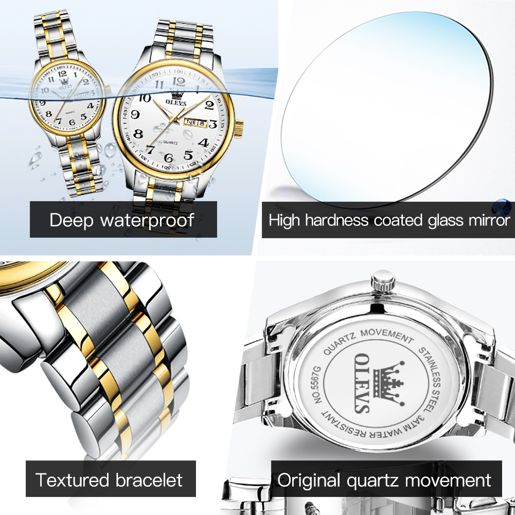 OLEVS nouvelle mode Couple mon - Luxury Watch Exchange avis et prix