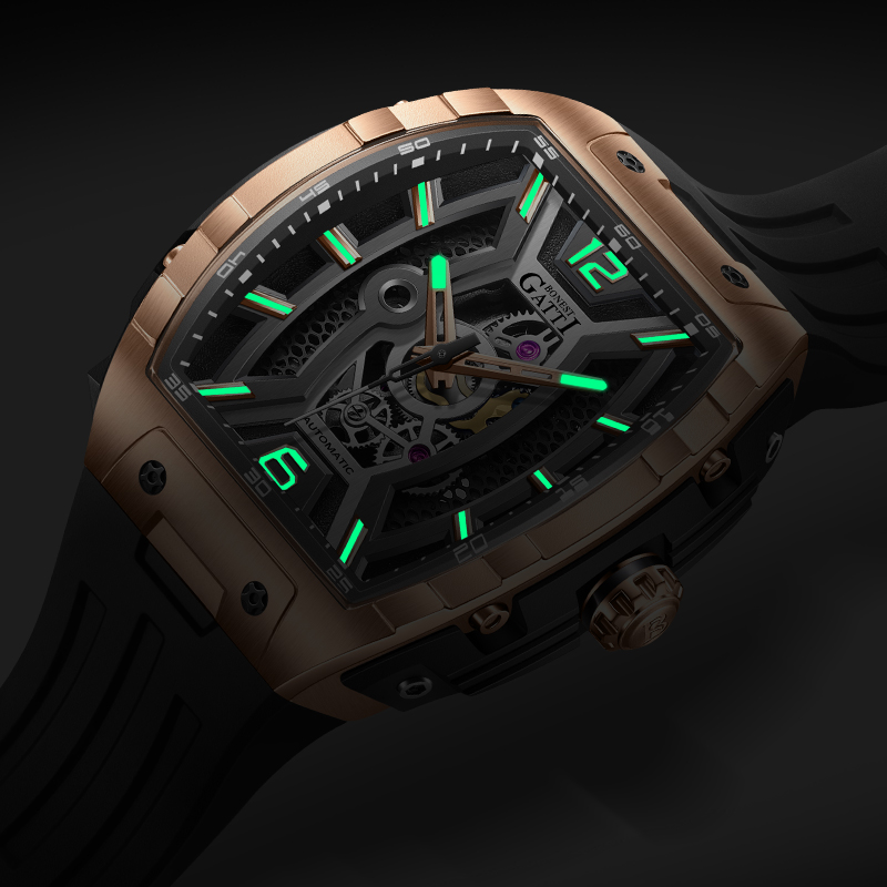 Montre de luxe pour homme BONE - Luxury Watch Rubber Strap avis et prix