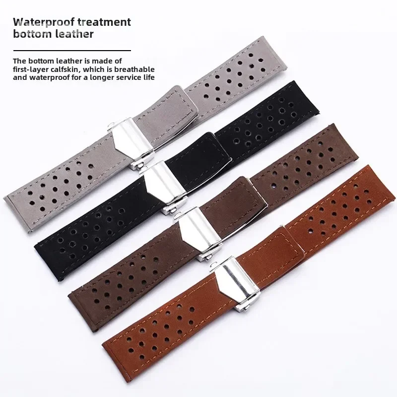 Bracelet de montre en cuir vér - Tag Heuer Is Luxury Watch avis et prix