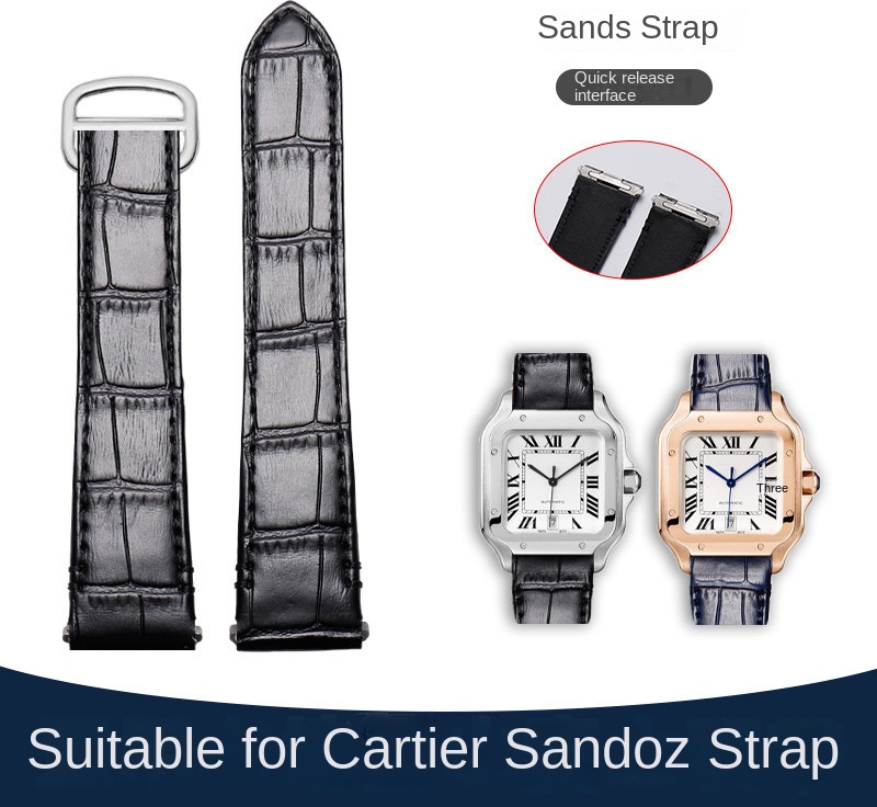 Bracelet de montre en cuir de  - Cartier Watch Santos avis et prix