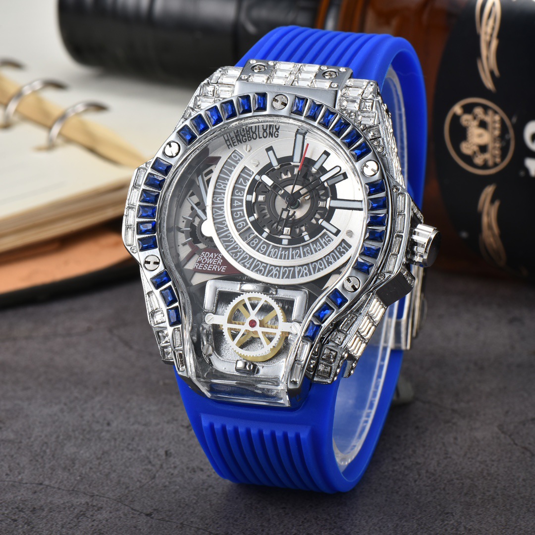 Boîtier en diamant complet aff - Luxury Watch Rubber Strap avis et prix