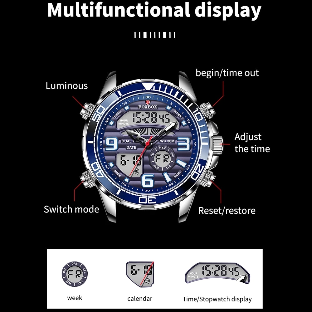 Montres numériques de luxe pou - Luxury Watch Organizer For Men avis et prix